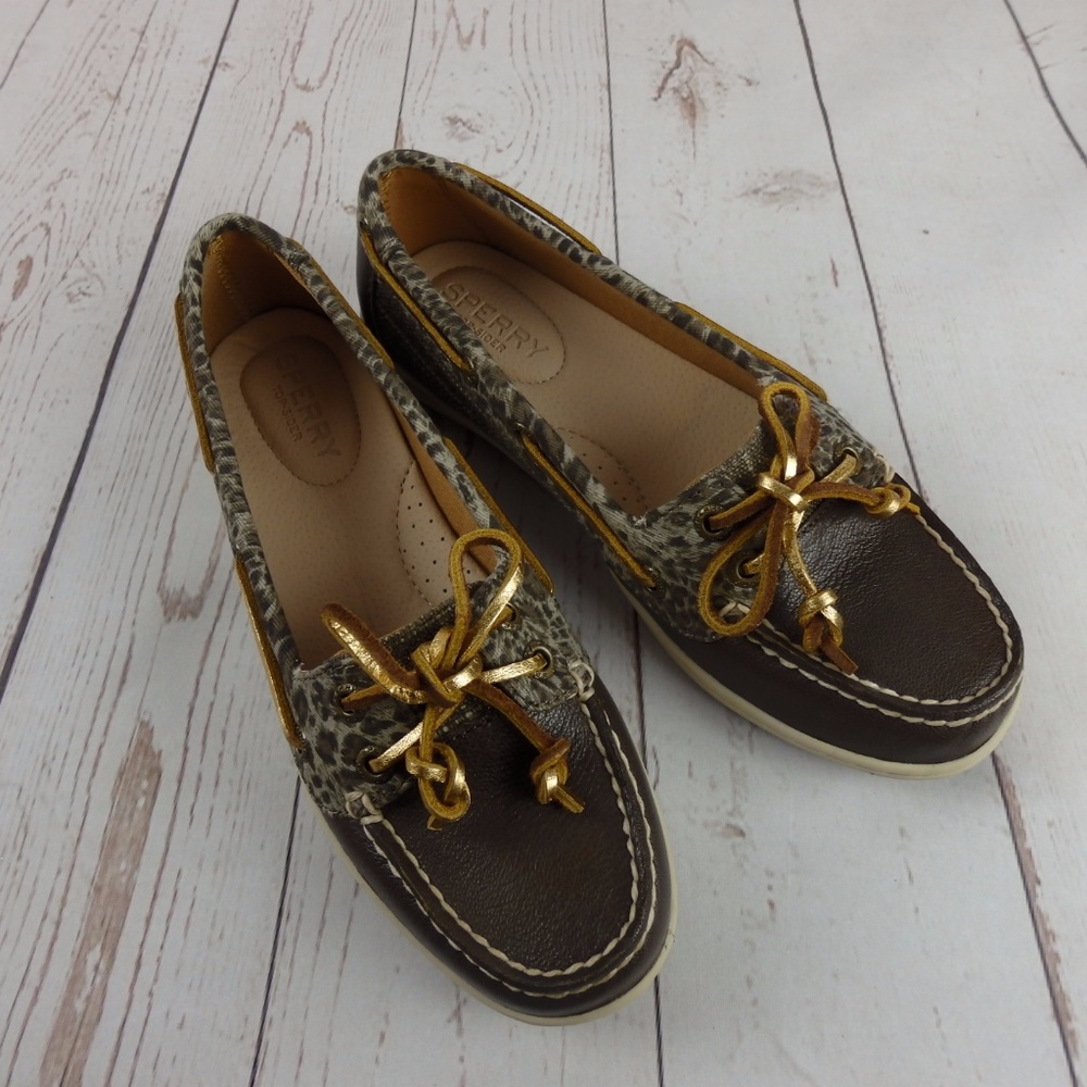 New Sperry Boat Shoe Sider Firefish Cheetah Slip On Loafers — image 5 of 5